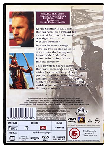 Dances With Wolves (1991) - DVD Director's Cut (Region 2)