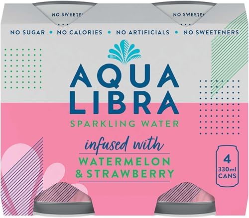 AQUA Libra - Strawberry & Watermelon Sparkling Water (330ml) 4