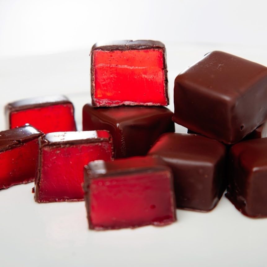 Sally Williams Luxury Dark Chocolate Enrobed Rose Turkish Delight, 300g 11