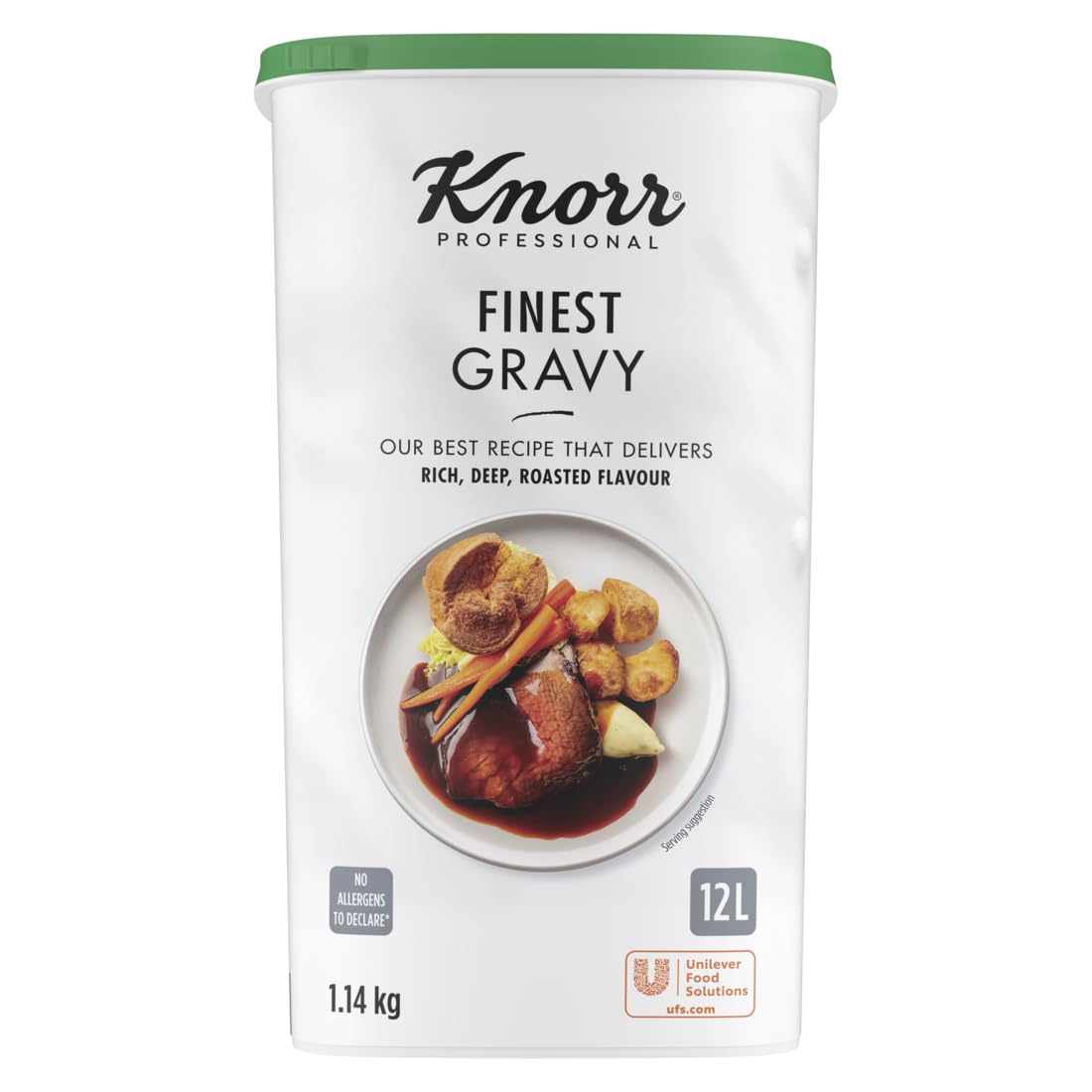 Knorr Professional Finest Beef Gravy Granules - 12L Yield | Vegan | Gluten Free | 1256g 1