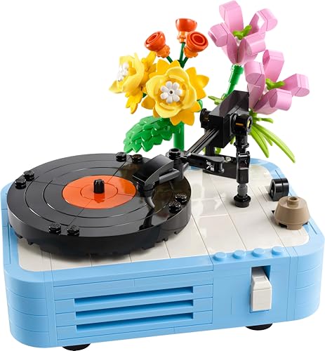 LEGO Creator 3in1 Record Player with Flowers Building Set - Rebuilds into Radio or Microphone, 366 Pieces