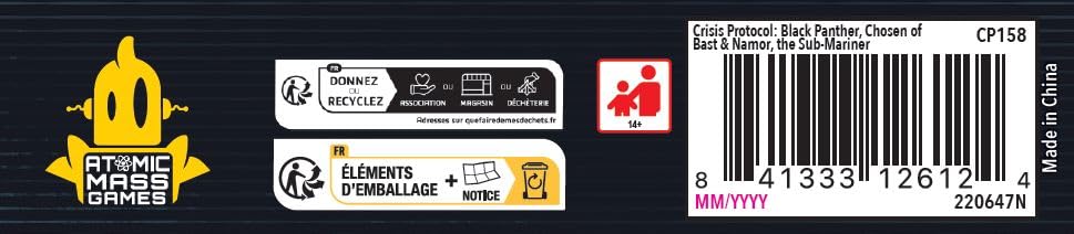 Atomic Mass Games Marvel: Crisis Protocol Black Panther Chosen of Bast & Namor Miniatures Expansion 7