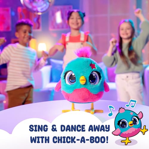 Chick-A-Boo Interactive Electronic Chicken Toy - Singing, Dancing & Egg-Laying Plush - Funtasy Family 10