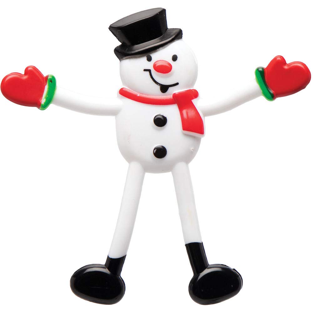 Baker Ross Christmas Bendies - Pack of 5 Bendable Christmas Party Favour Toys 3