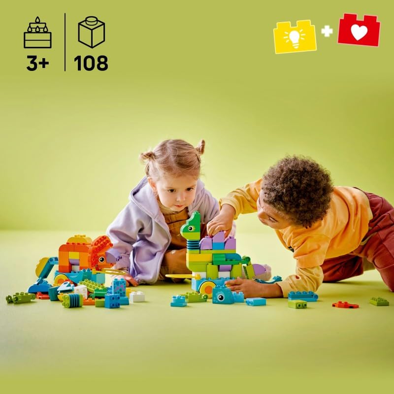LEGO DUPLO TOWN 3in1 Dinosaurs on Wheels Building Set | 108 Bricks | Ages 3+ 2