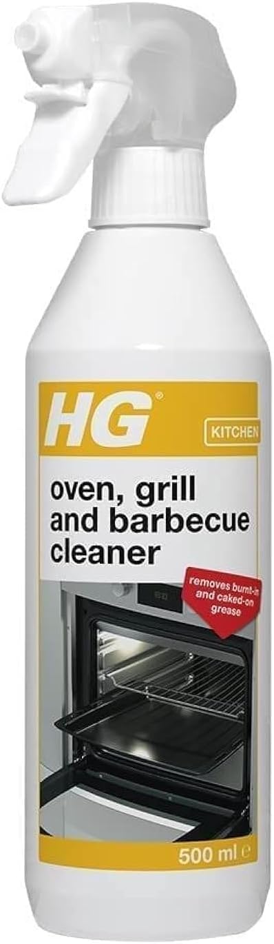 HG Oven, Grill & Barbecue Cleaner Spray (500ml) - Heavy Duty Degreaser for Ovens, Grills, Baking Trays & Hobs