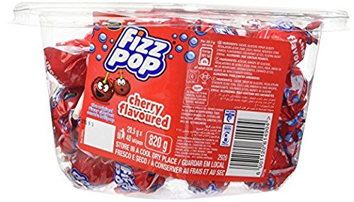 Beacon Cherry Fizz Pops - Sherbet Filled Lollipop (Pack of 40) 5