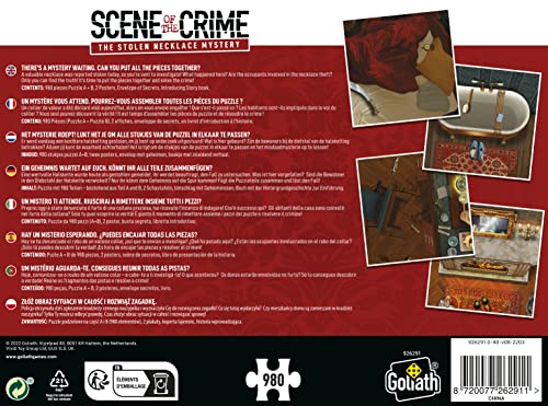 Scene of the Crime: The Stolen Necklace Mystery - 2-in-1 Jigsaw Puzzle with Hidden Clues 8
