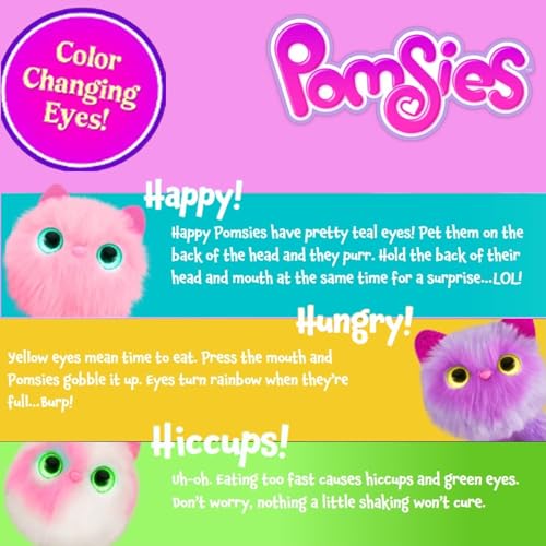 Pomsies Roxy Interactive Plush Toy - Light-Up Eyes, Dance & Pet Modes 23