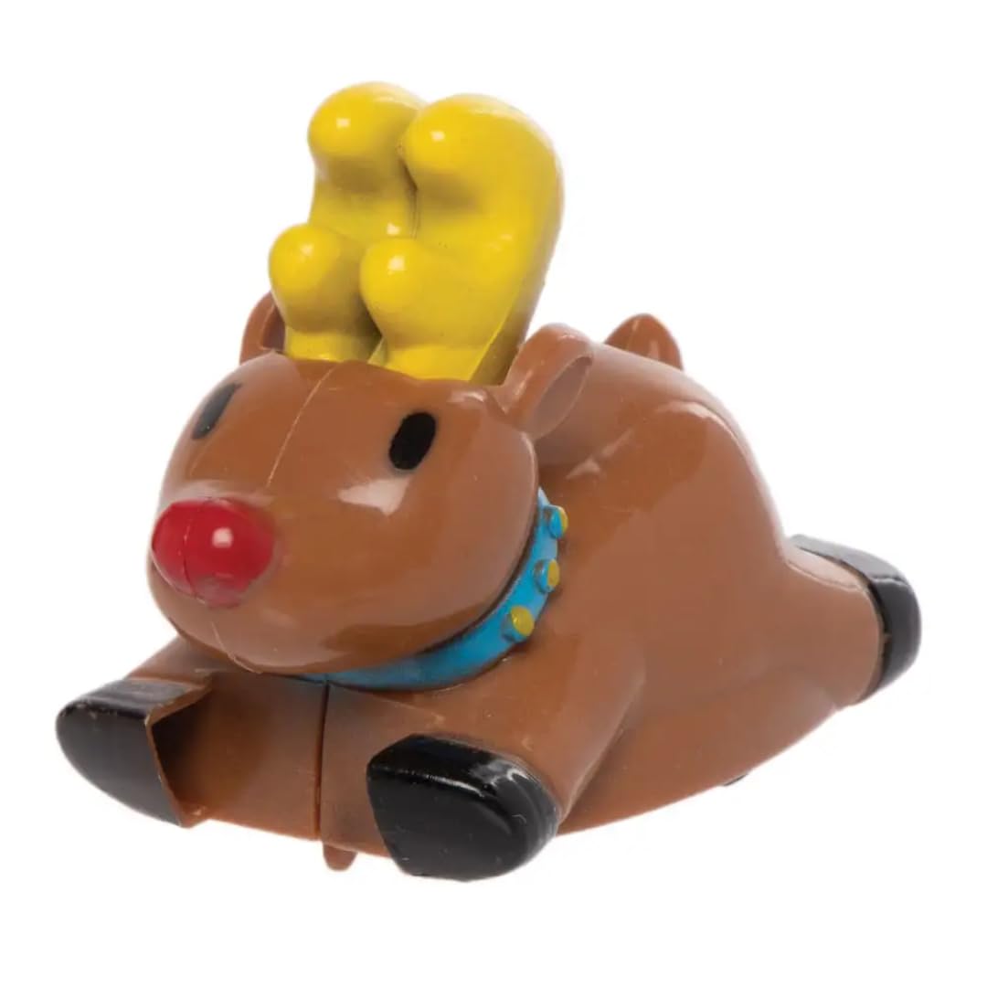Baker Ross AX370 Racing Reindeer - Pack of 4 Pull-Back Race Toys for Kids 5