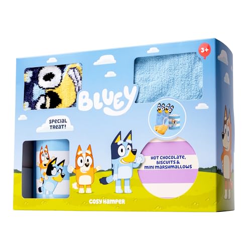 Bluey - Cosy Hot Chocolate Hamper with Ceramic Mug, Fluffy Socks & Dairy-Free Treats 19