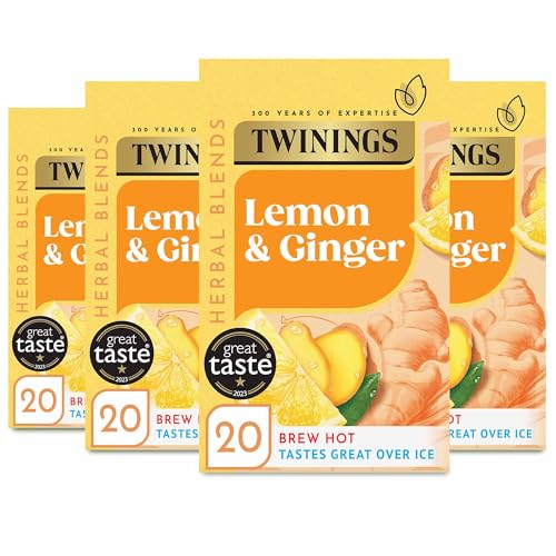 Twinings Lemon and Ginger Flavoured Tea - 80 Biodegradable Bags 6