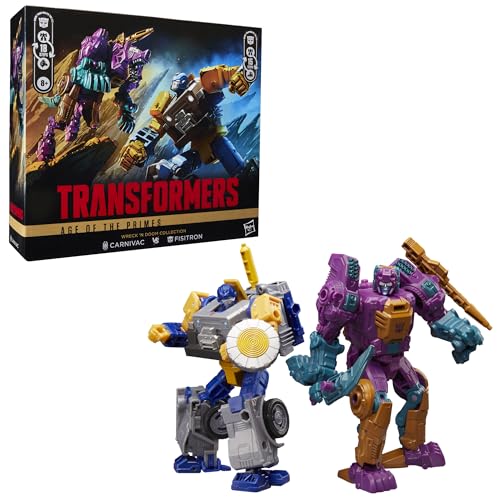 Transformers Age of the Primes Wreck ‘n Doom Collection Fisitron and Carnivac Action Figures 15