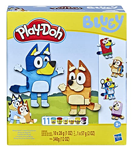 Play-Doh Bluey Make ’n Mash Costumes Playset - Creative Arts & Crafts Toy for Toddlers 3+ 7