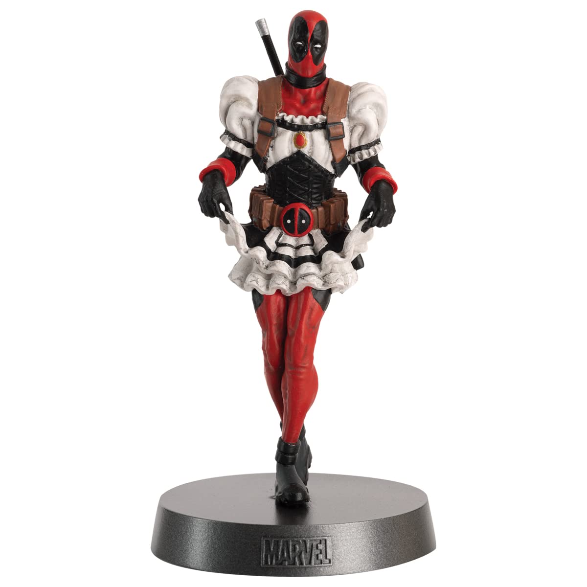 Hero Collector Eaglemoss Marvel Heavyweights Deadpool French Maid Metal Figurine | 1:18 Scale