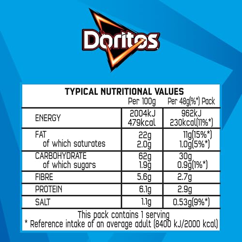 Doritos Cool Original Tortilla Chips Grab Bag Crisps 48g (Case of 24) 4