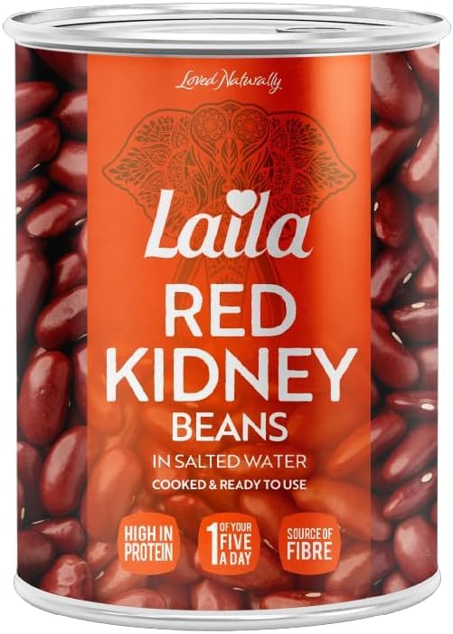 LAILA Canned Red Kidney Beans - 400g | High in Protein & Fibre | Ready to Eat