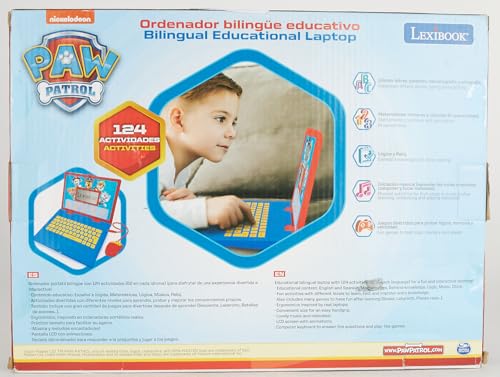 Lexibook Paw Patrol Bilingual Educational Laptop - Italian/English Learning for Kids 3+ 10