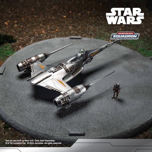 Star Wars Micro Galaxy Squadron The Mandalorian's N-1 Starfighter - 13cm Vehicle with Din Djarin & Grogu, Ages 8+ 10
