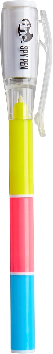 Tinc Invisible Ink Spy Pen with UV Light - Secret Message Toy for Kids