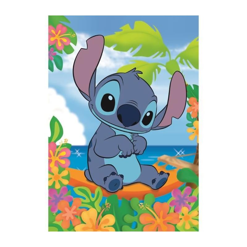 Clementoni Disney Stitch 104-Piece Jigsaw Puzzle - Educational Kids Puzzle for Ages 6-8