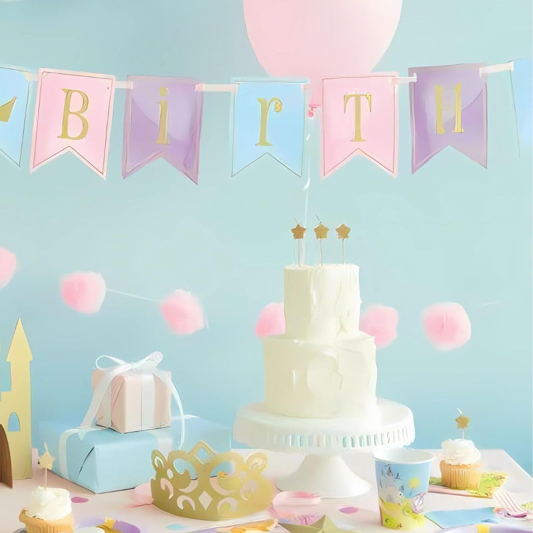 Sparkling Gold Star Birthday Candles - Pack of 6 5