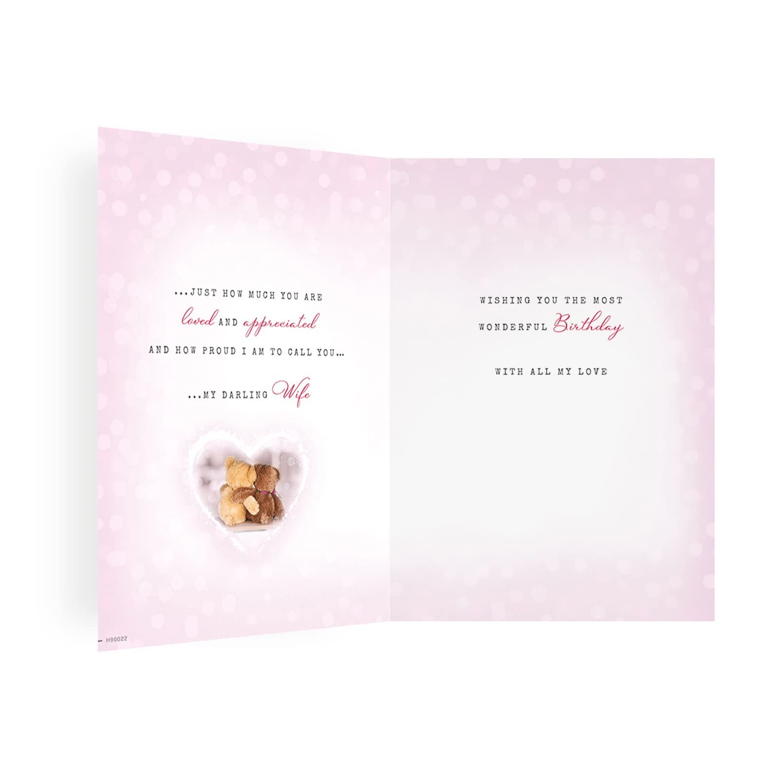 Avant Garde Studios Birthday Card for Wife | 9 x 6 Inches | Includes Envelope 2