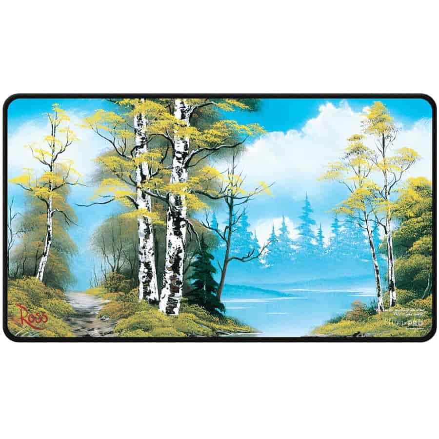 Ultra Pro Bob Ross Lakeside Path Stitched Playmat 1