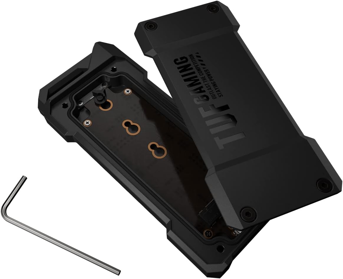 ASUS TUF Gaming A1—USB-C 3.2 Gen 2x1 SSD Enclosure for Dual M.2 NVMe PCIe SSDs 7