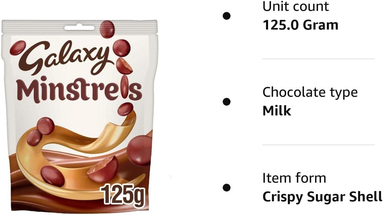 Galaxy Minstrels Milk Chocolate Pouch Bag 118g