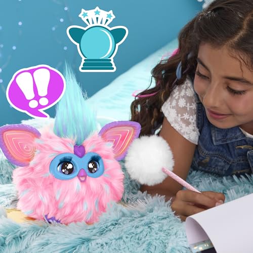Furby Cotton Candy Pink & Blue Interactive Plush Toy - Voice-Activated Dancing & Talking Pet for Kids 12