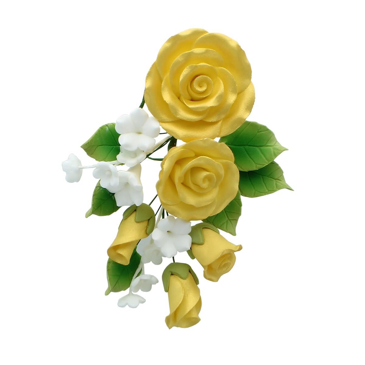 Culpitt Ivory Rose Flower Spray Cake Topper - 145mm 2