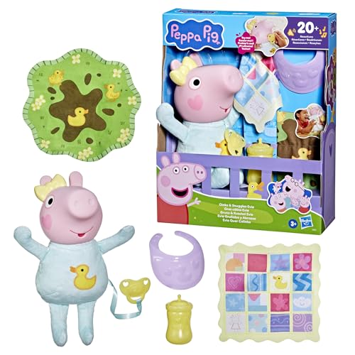 Peppa Pig Oinks and Snuggles Evie Interactive Baby Doll - 20+ Sound Effects, Ages 3+ 12