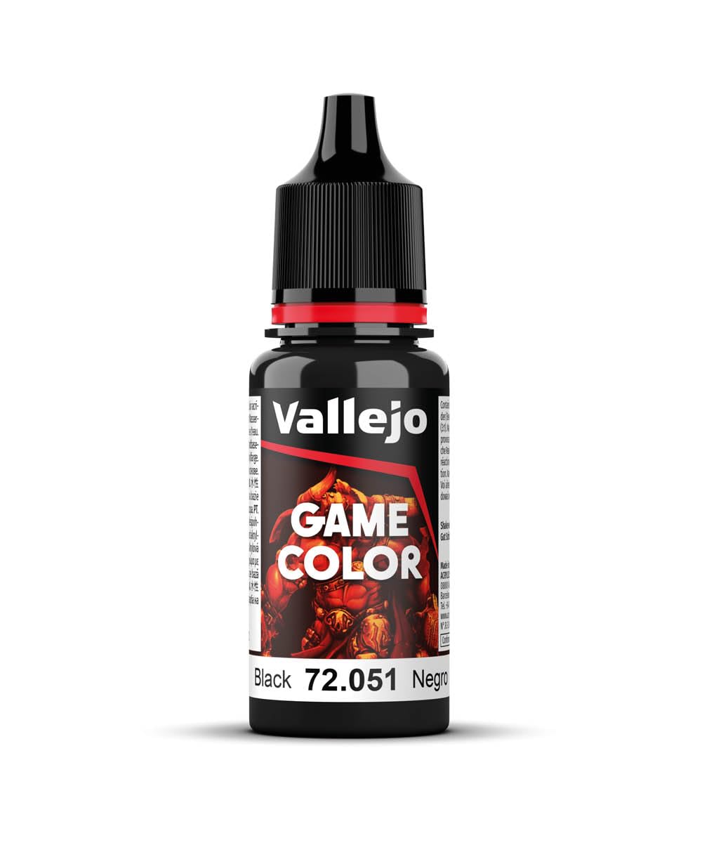 Vallejo Game Color 17 ml Acrylic Paint - Black 1