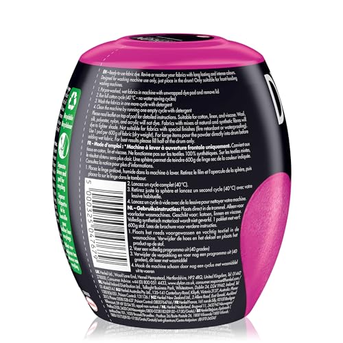 Dylon Washing Machine Fabric Dye Pod - Passion Pink, 350g 10