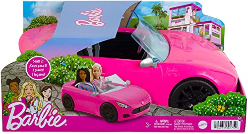 Barbie HBT92 Convertible Vehicle - Sporty Pink Car with Realistic Details for Kids 4