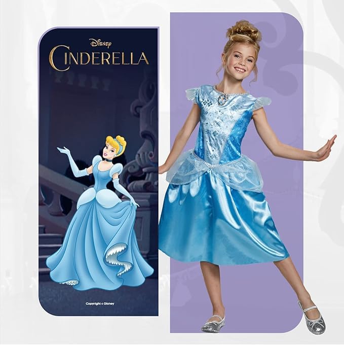 Disguise Disney Cinderella Costume - Girls Medium (7-8 Years) 11