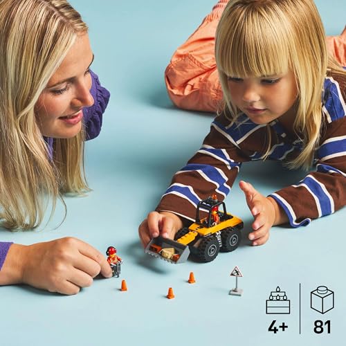 LEGO City Yellow Construction Wheel Loader Toy - Building Set for Kids 4+ 7