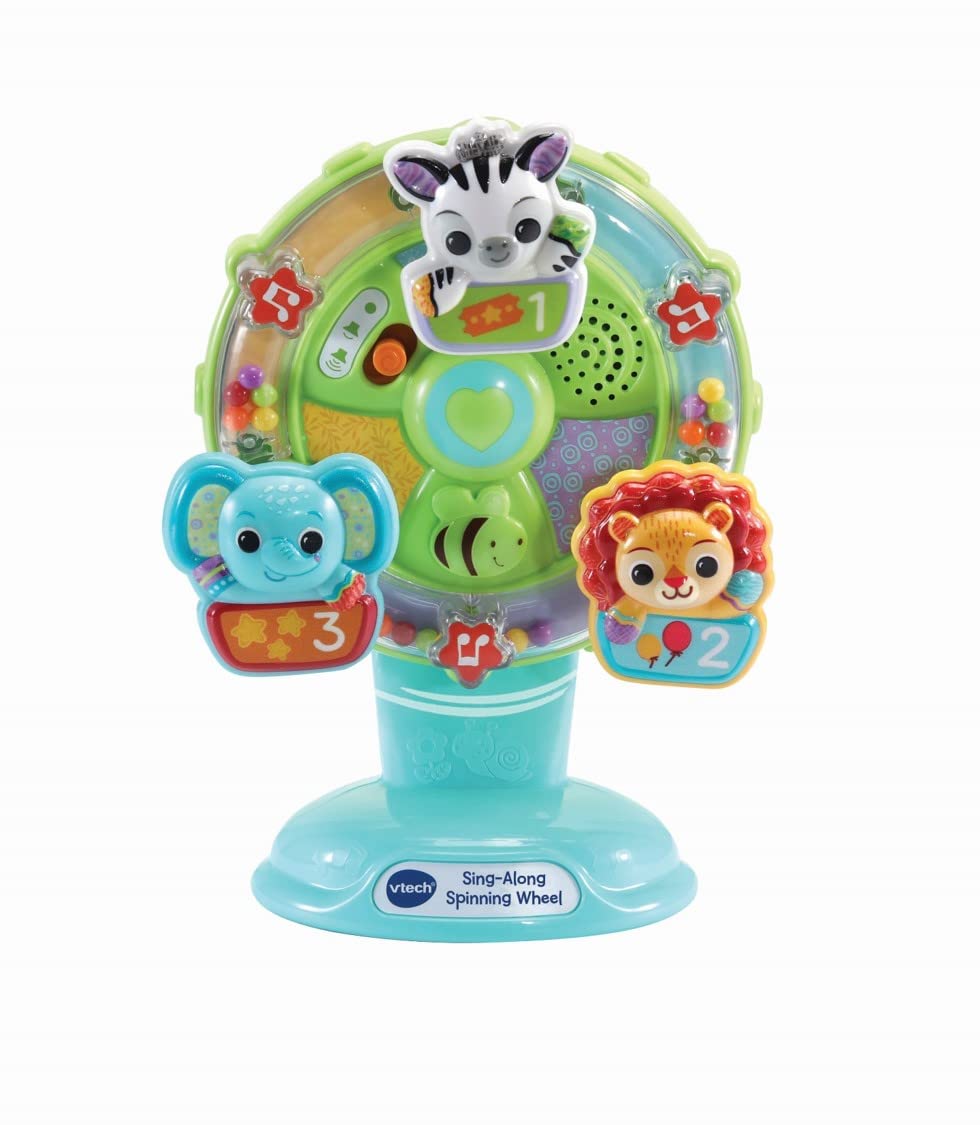 VTech Baby Sing Along Spinning Wheel - Sensory Development & Motor Skills | Ages 6-24 Months