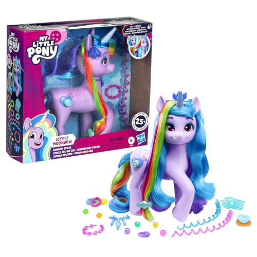 My Little Pony: Tell Your Tale Rainbow Styles Izzy Moonbow Unicorn Toy - Interactive Figure with 17 Accessories, Ages 4+ 12