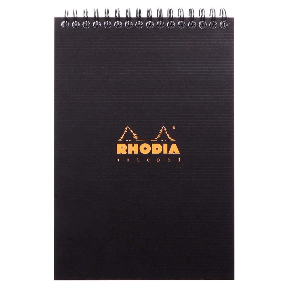 Rhodia 16921C RHODIACTIVE Spiral Notebook - A5 Black | Lined | 80 Sheets