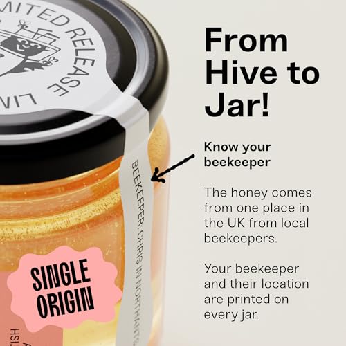 Black Bee Honey - Starflower Honey Pure British Borage Light Sweet and Floral 5