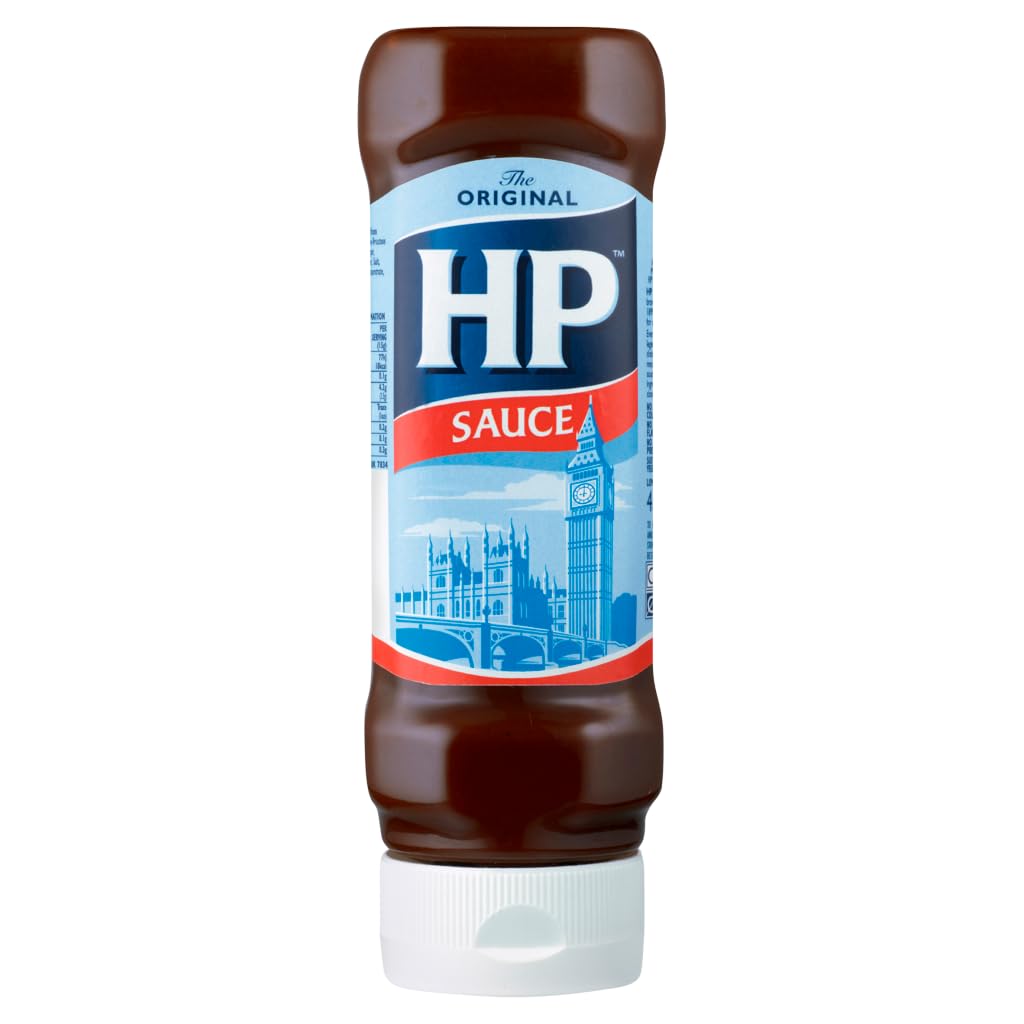 HP Brown Sauce - Low Fat | 450g Plastic Bottle | Queen's Jubilee Limited Edition Pack