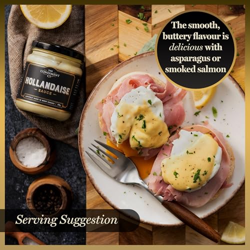 The Real Condiment Co - Hollandaise Sauce 190g, Ready to eat 6