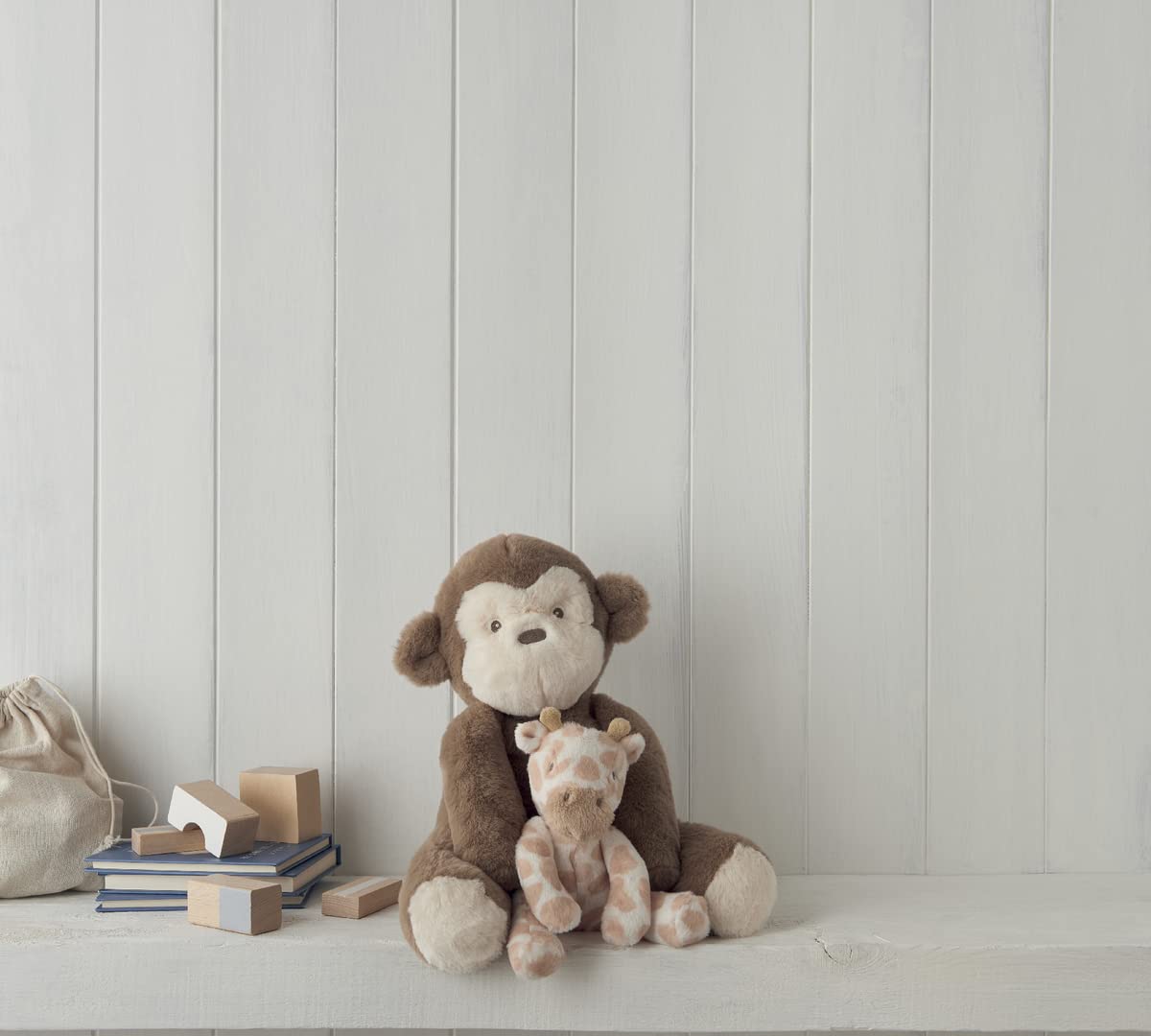 Mamas & Papas Monkey Large Soft Toy - Super Cuddly Faux Fur Plush for Newborns & Toddlers - 30cm 8