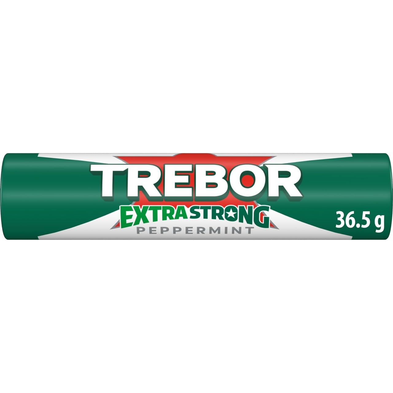 Trebor Extra Strong Peppermint Mint Sweets, 4 Pack Rolls, 146 g (Pack of 12)
