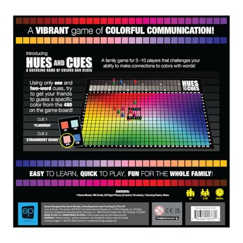 USAopoly Hues and Cues Guessing Board Game 11