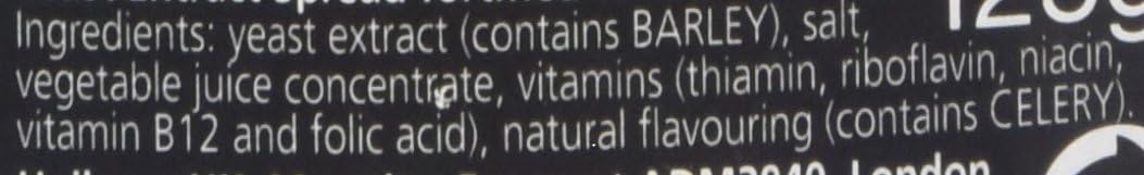 Marmite Classic Yeast Extract Vegan Breakfast Spread 125g - Rich in B Vitamins, No Added Sugar
