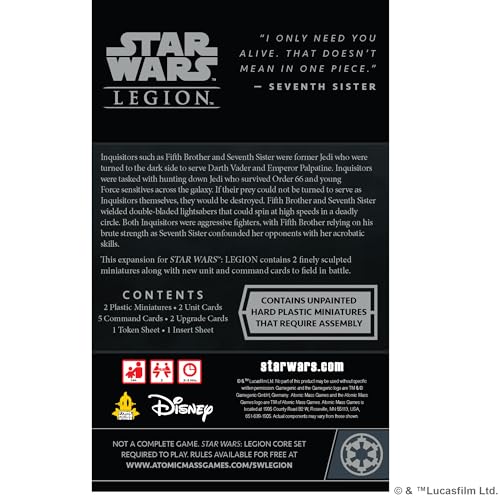 Atomic Mass Games Star Wars: Legion Fifth Brother and Seventh Sister Operative Expansion 8