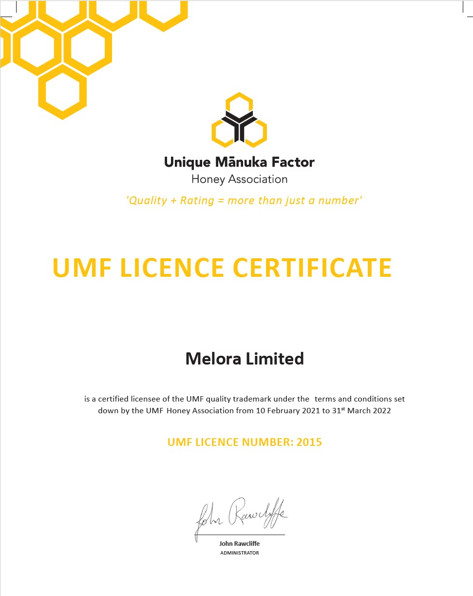 Melora 100 MGO Manuka Honey - 500g - UMF 5+ Certified Pure New Zealand Honey